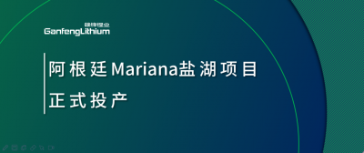 贛鋒鋰業(yè)阿根廷Mariana鹽湖項目正式投產